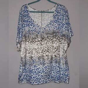 Juicy Couture Sparkly Leopard Print Top